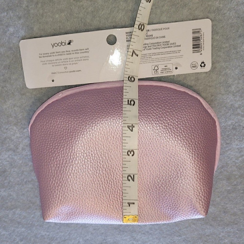 Nwt YOOBI PINK PENCIL CASE/BAG - Picture 3 of 5